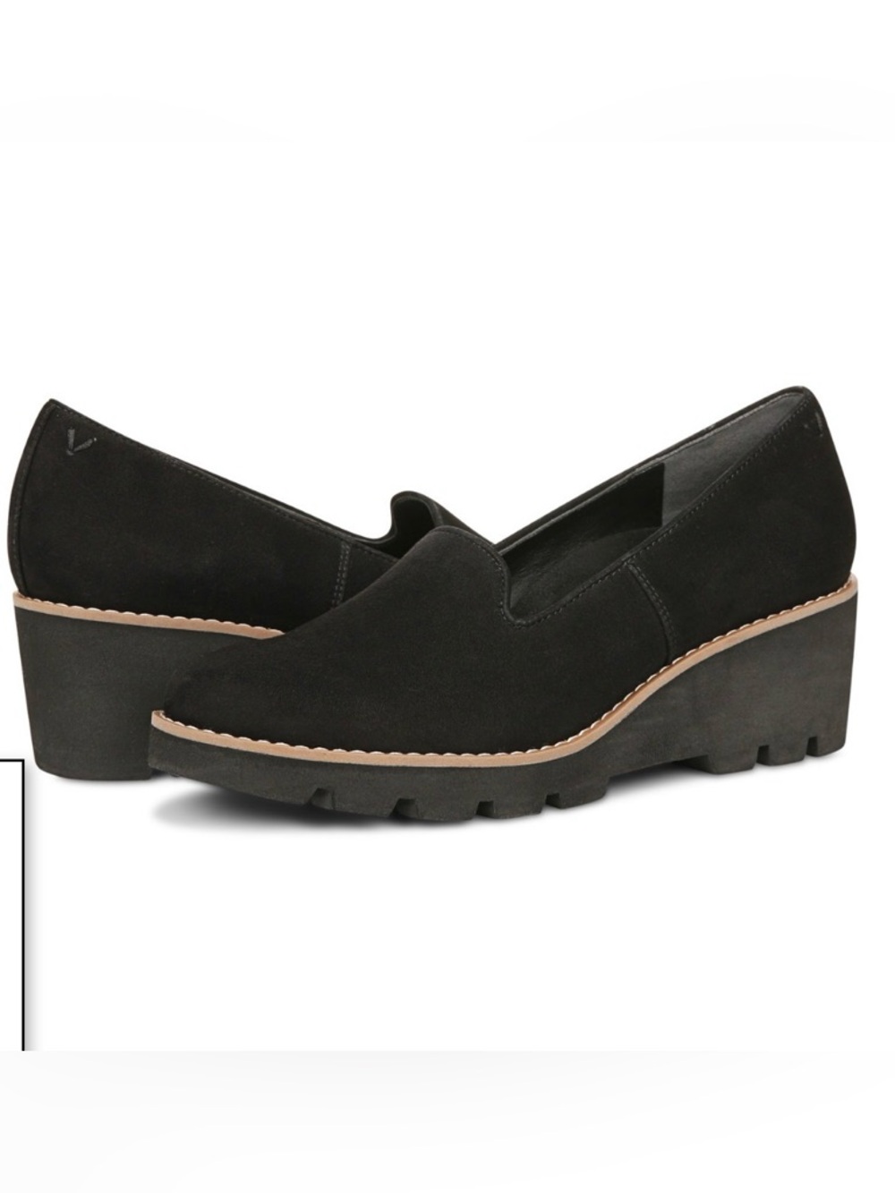 Vionic Willa Wedge Women's Slip-On Loafer Moc Wedge Shoes - Picture 2 of 7